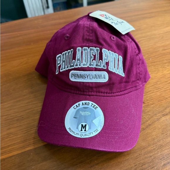 Philadelphia Pennsylvania Maroon Hat - Picture 1 of 5